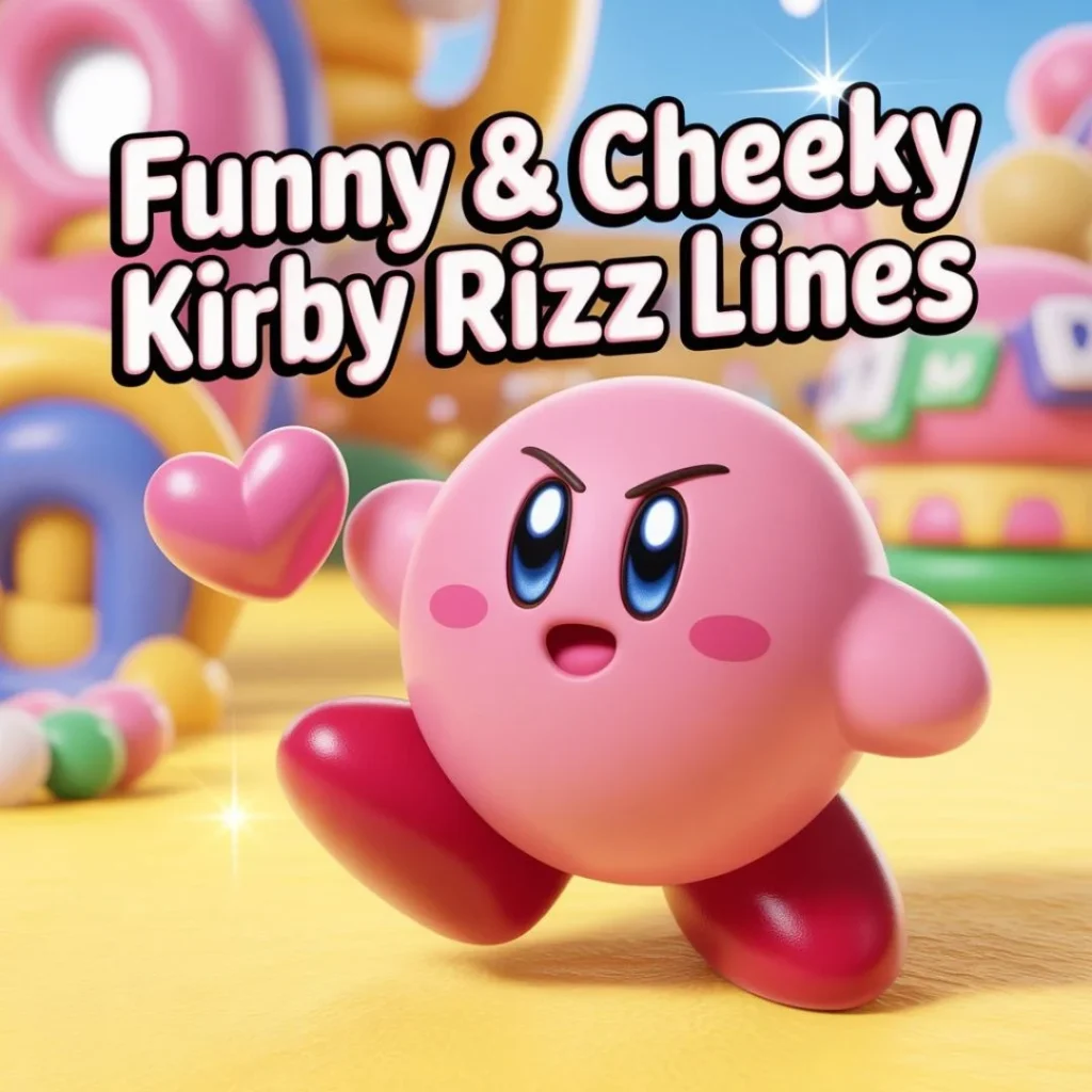 Funny & Cheeky Kirby Rizz Lines