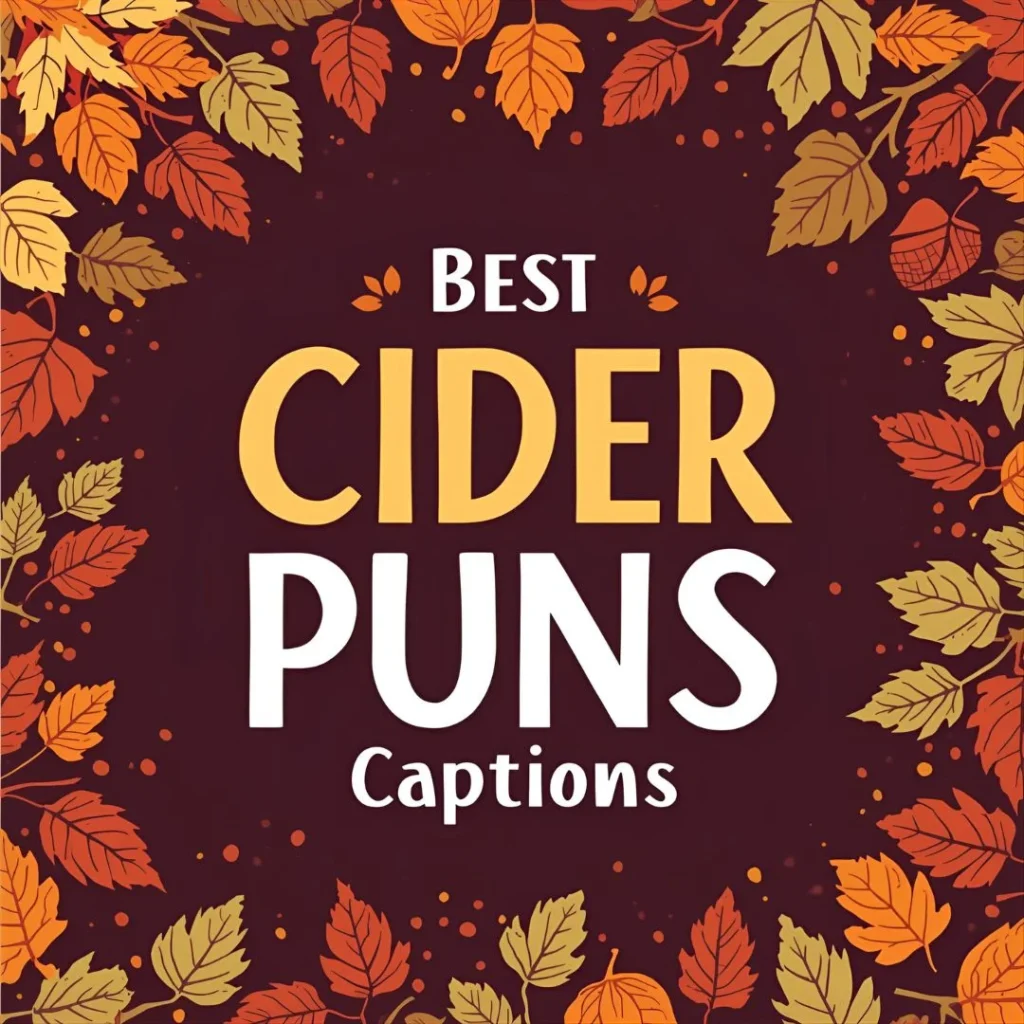 Best Cider Puns for Social Media Captions
