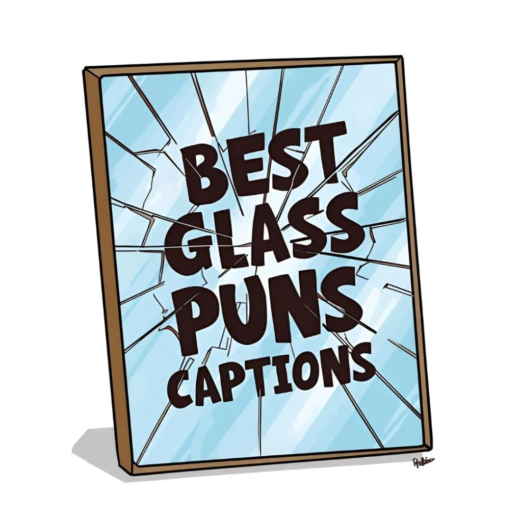 Best Glass Puns Captions