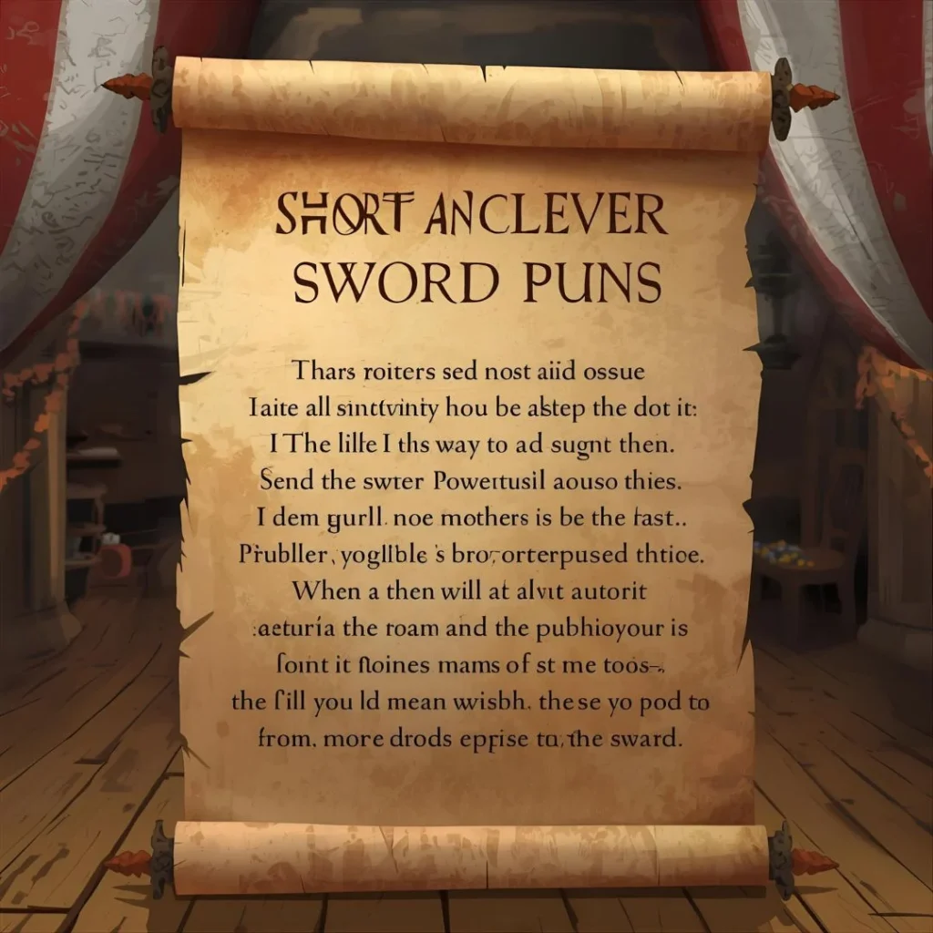 Short and Clever Sword Puns