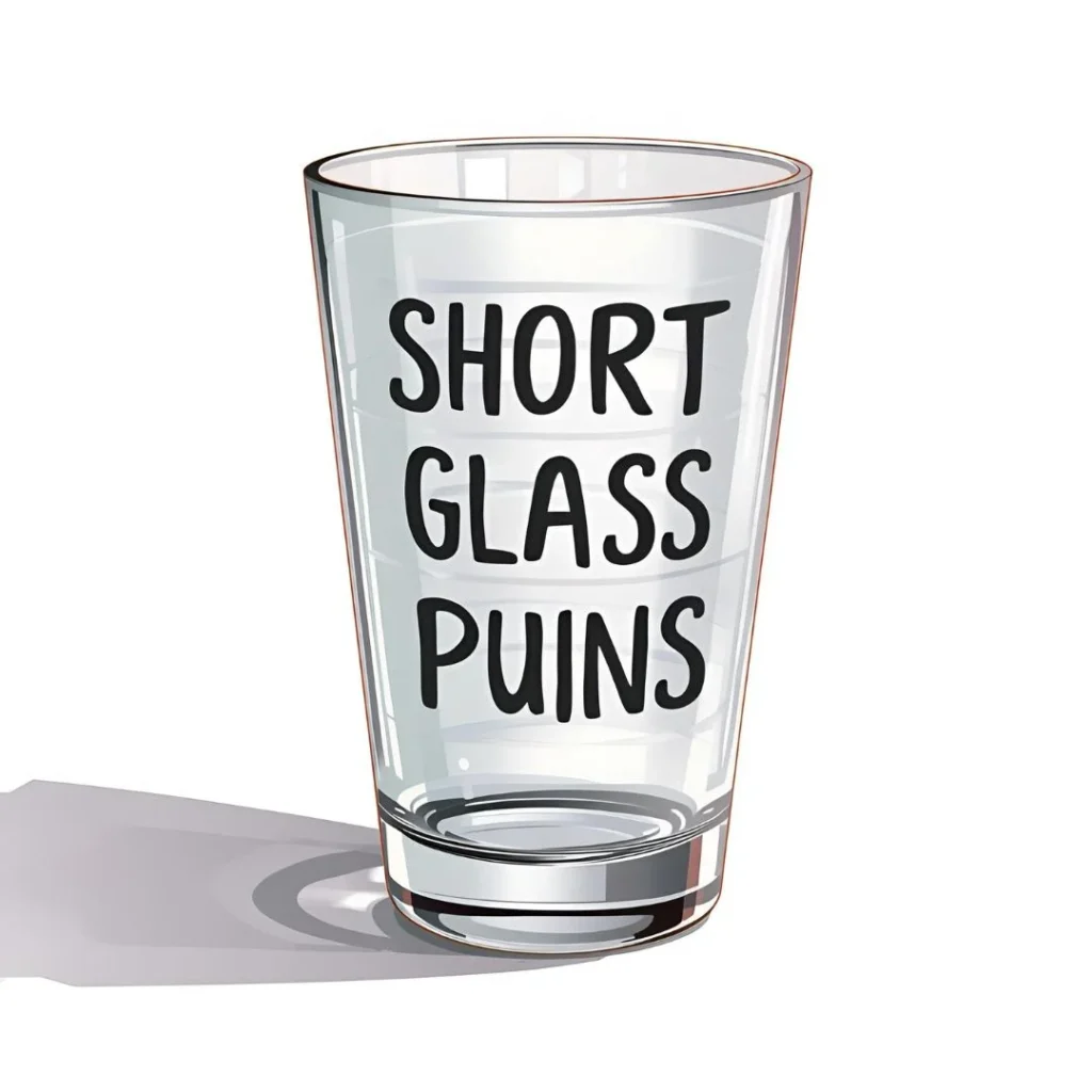 Short Glass Puns