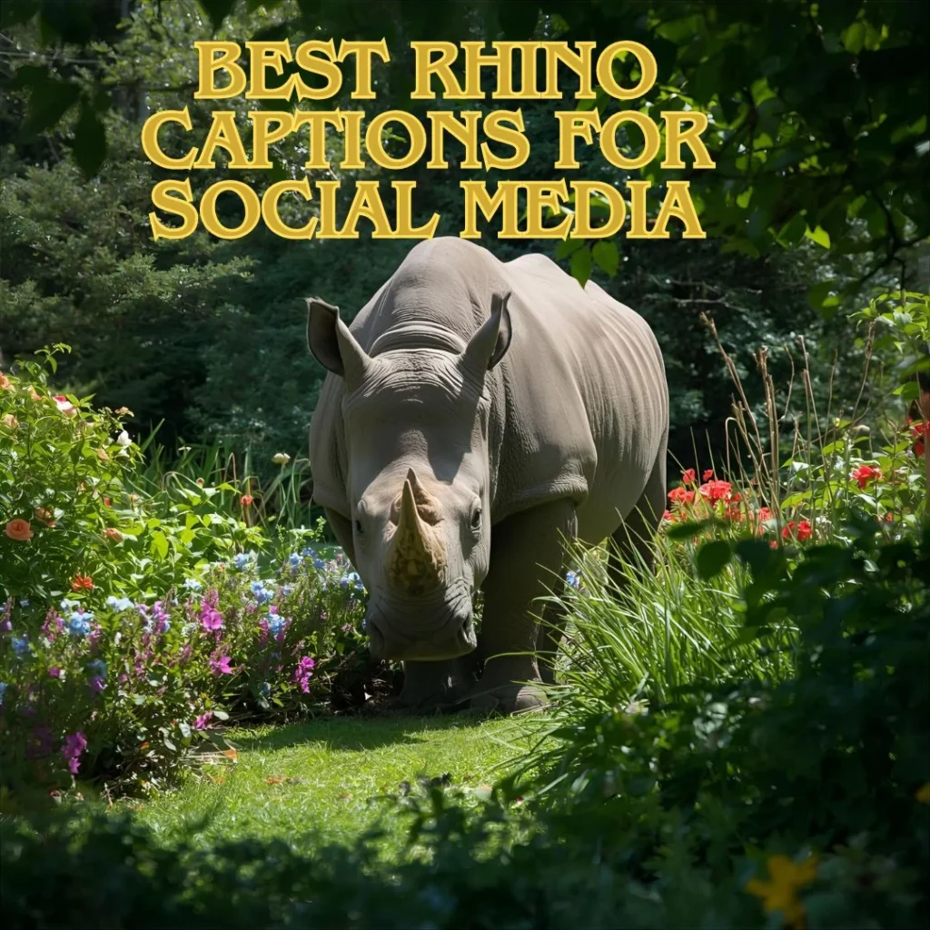 Best Rhino Captions for Social Media