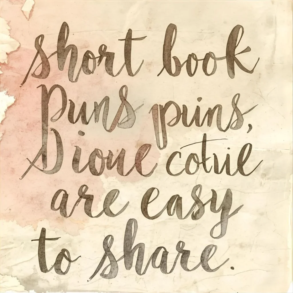 Short Book Puns That Are Easy to Share