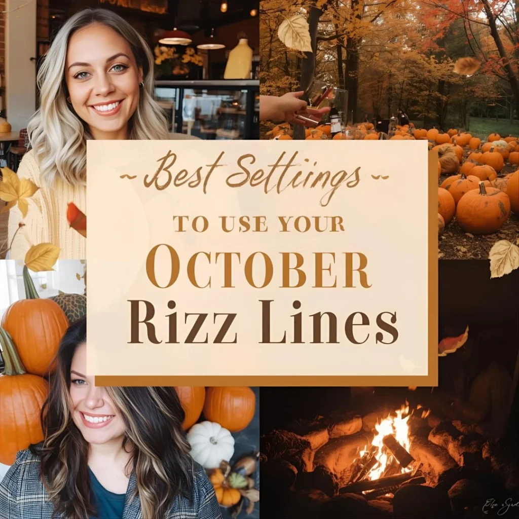 Best Settings to Use Your October Rizz Lines
