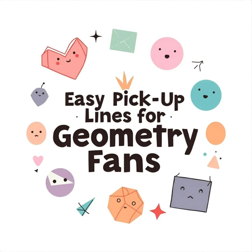 Easy pick up lines for geometry fans
