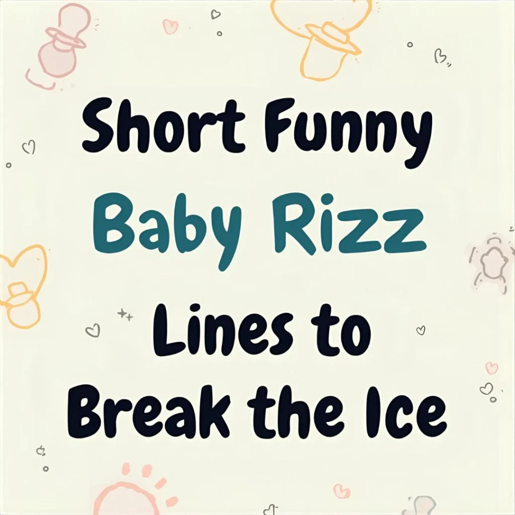 Funny Baby Rizz Lines to Break the Ice