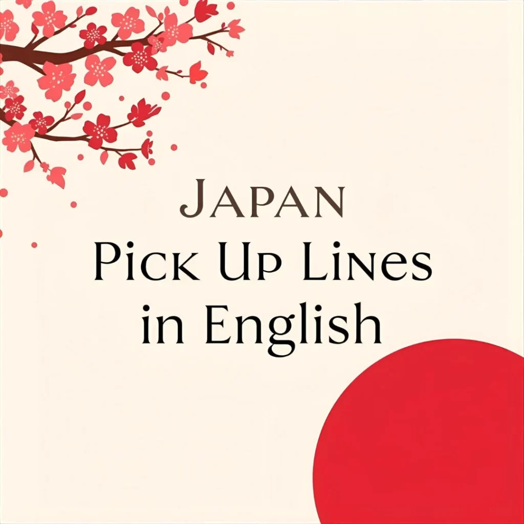 Japan Pick Up Lines in English