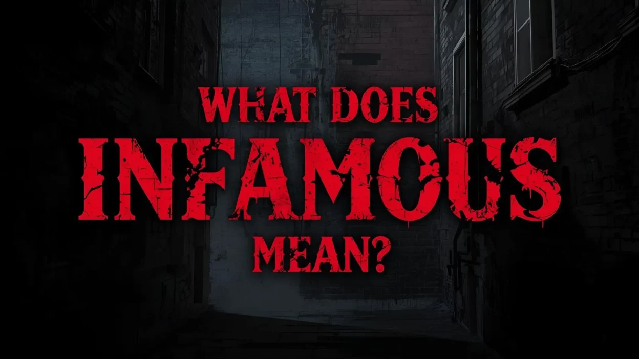 What Does Infamous Mean
