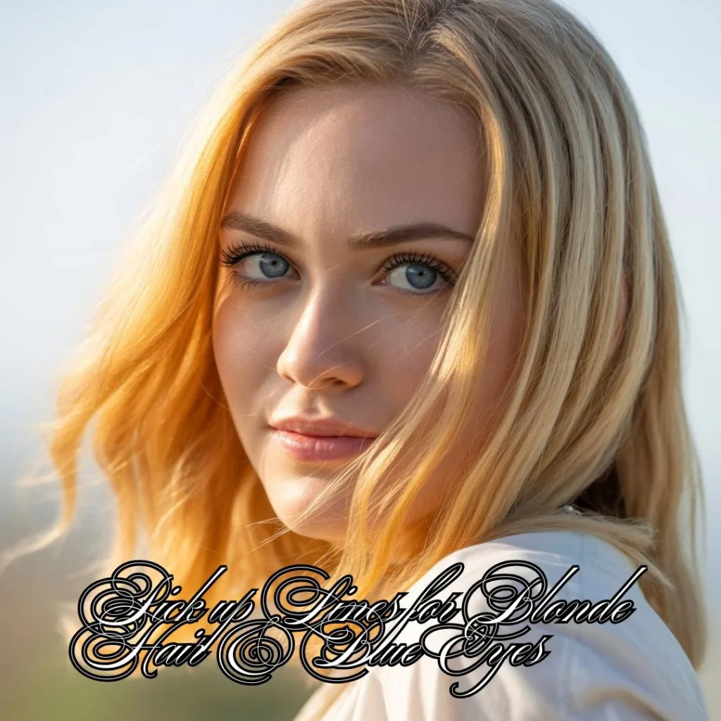 💙 Pick up Lines for Blonde Hair & Blue Eyes