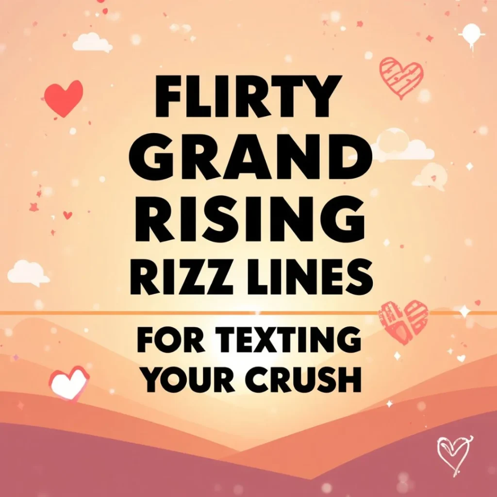 Flirty Grand Rising Rizz Lines For Texting Your Crush